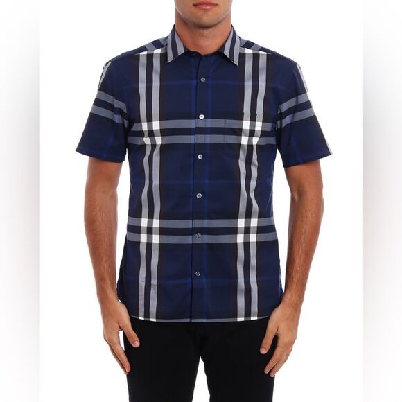 Burberry Brit Nelson Check Pattern Short Sleeve Button - Picture 8 of 9